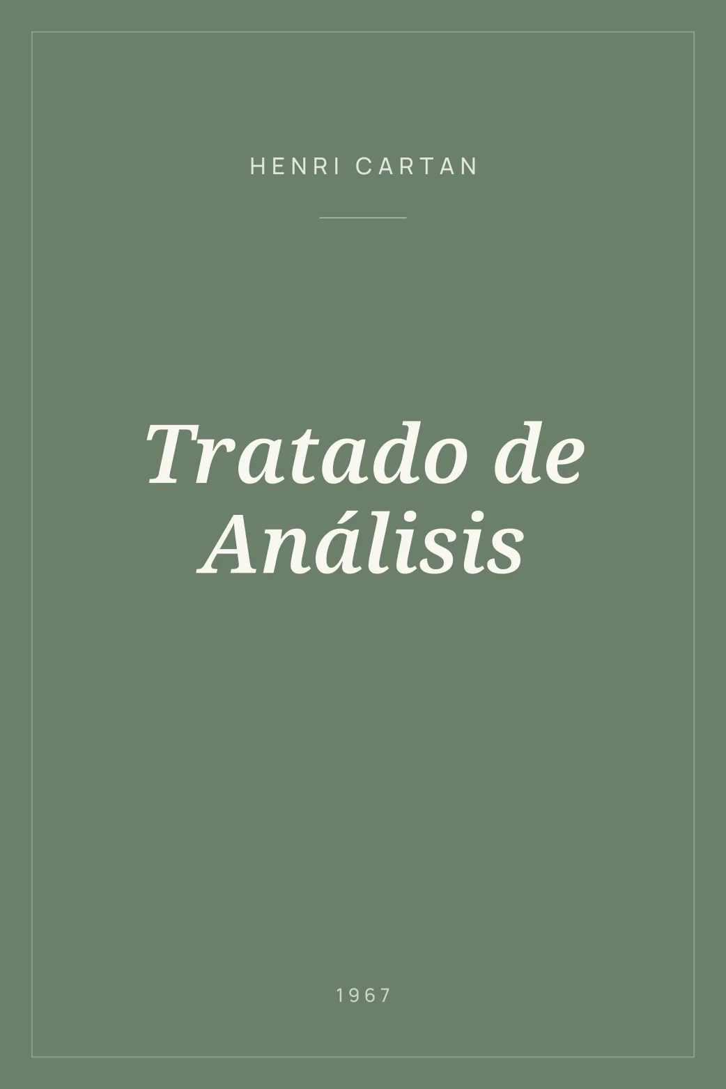 Portada de Tratado de Análisis
