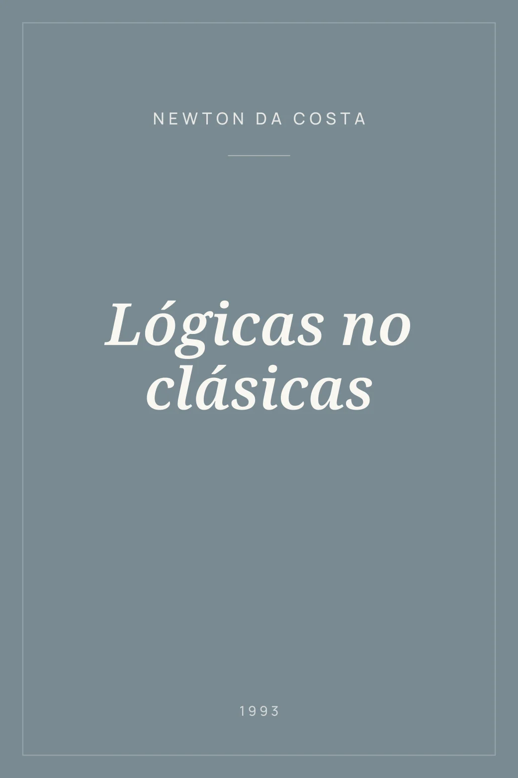 Portada de Lógicas no clásicas
