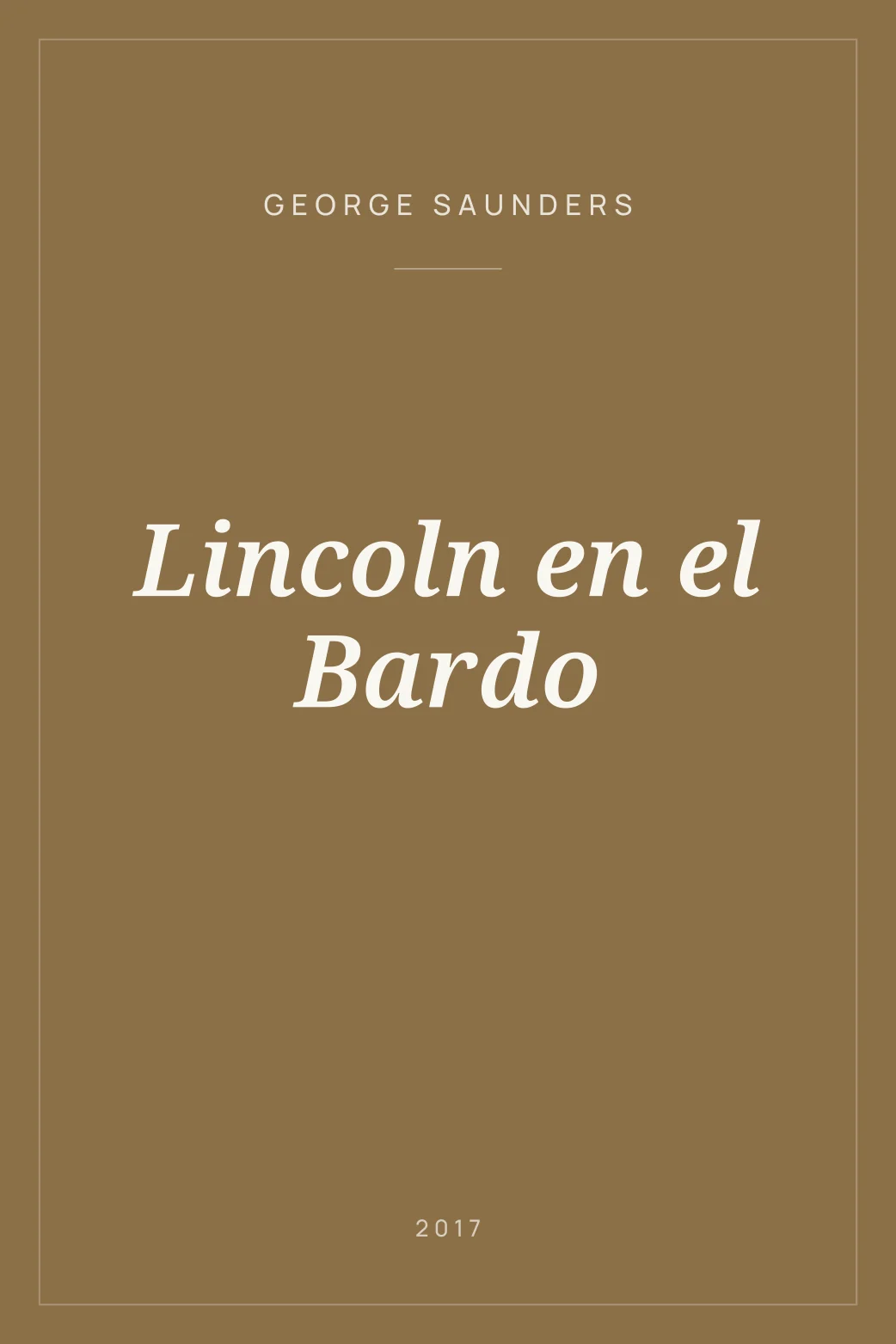 Portada de Lincoln en el Bardo