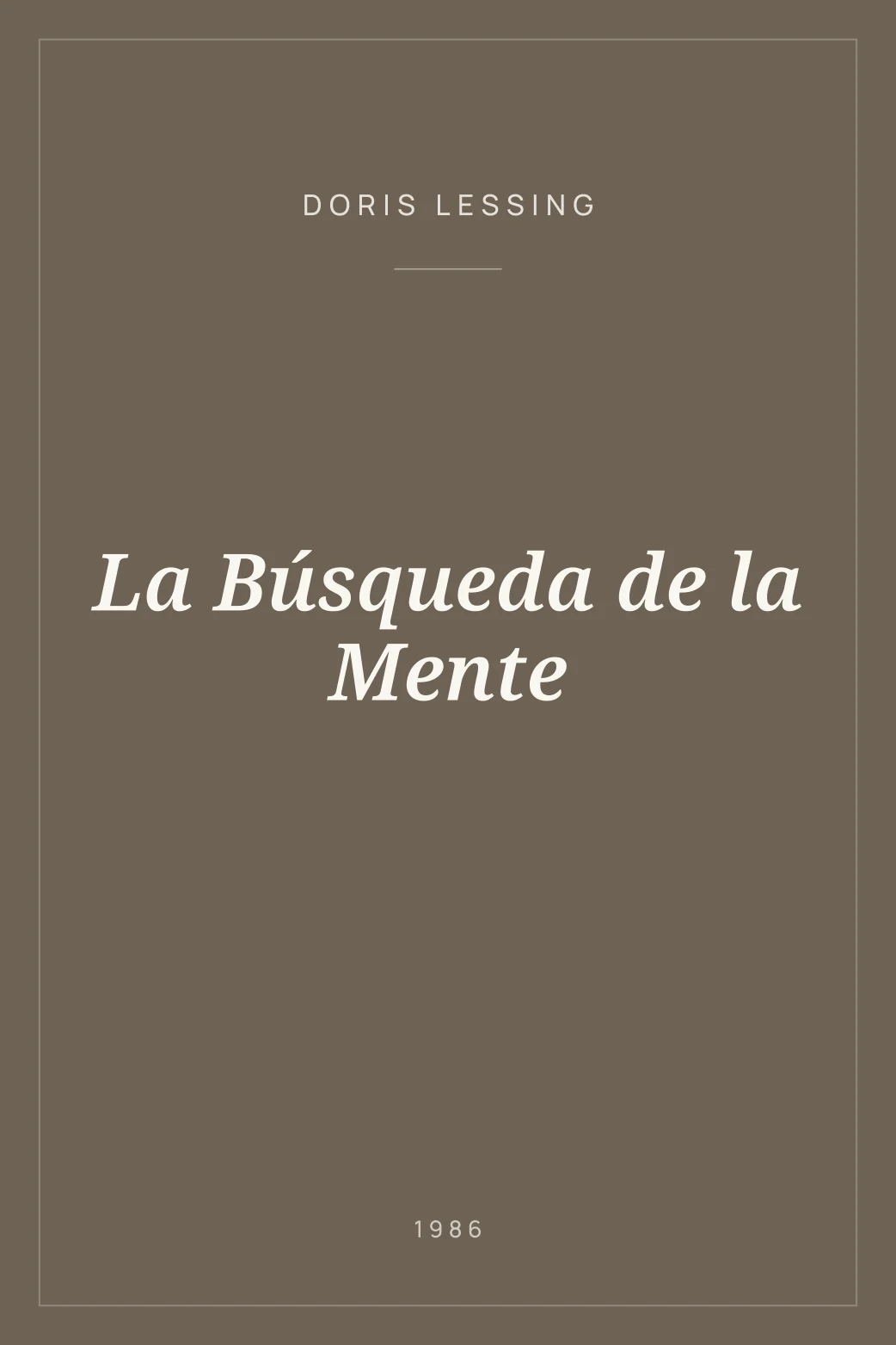 Portada de La Búsqueda de la Mente