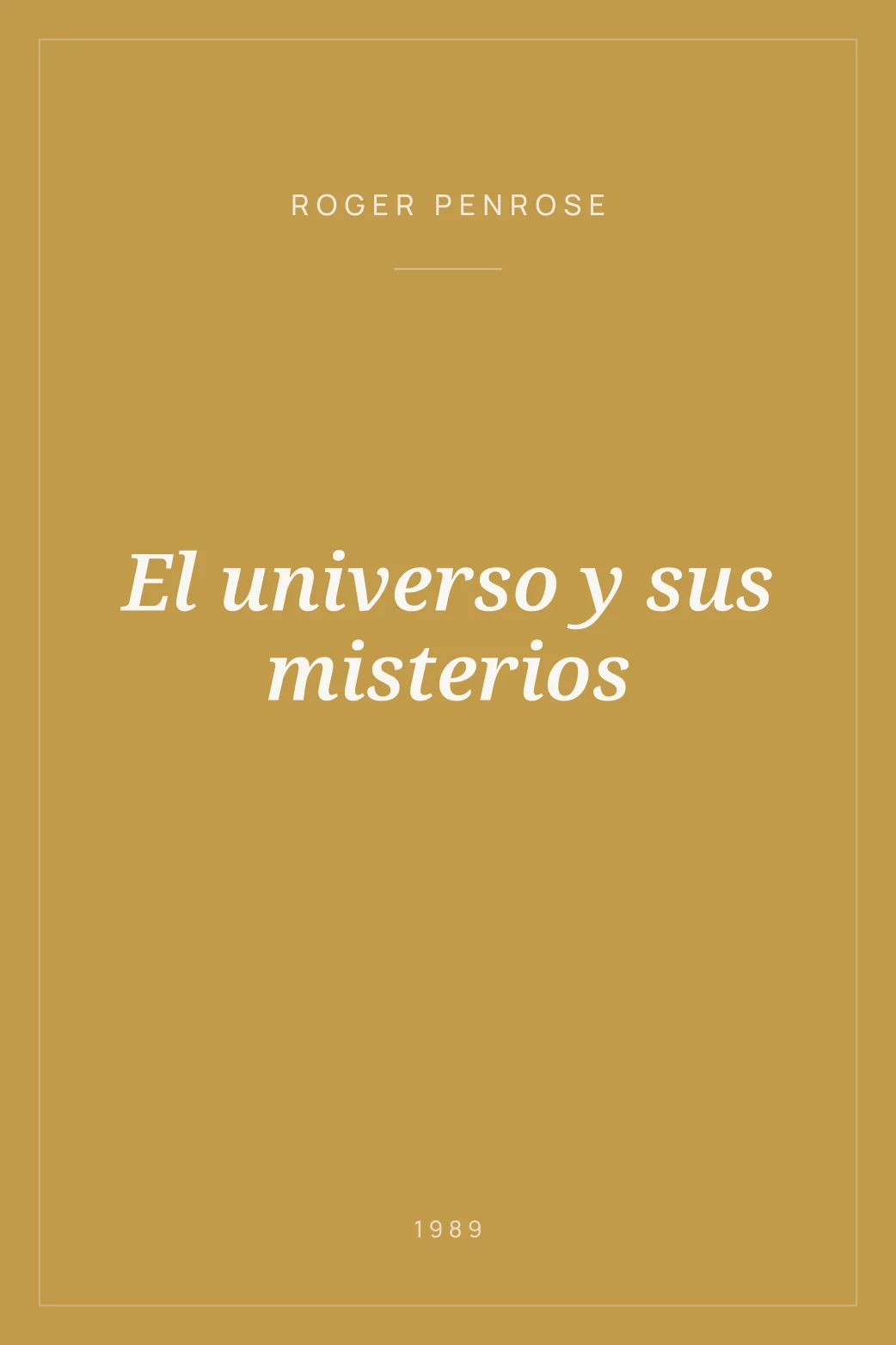 Portada de El universo y sus misterios