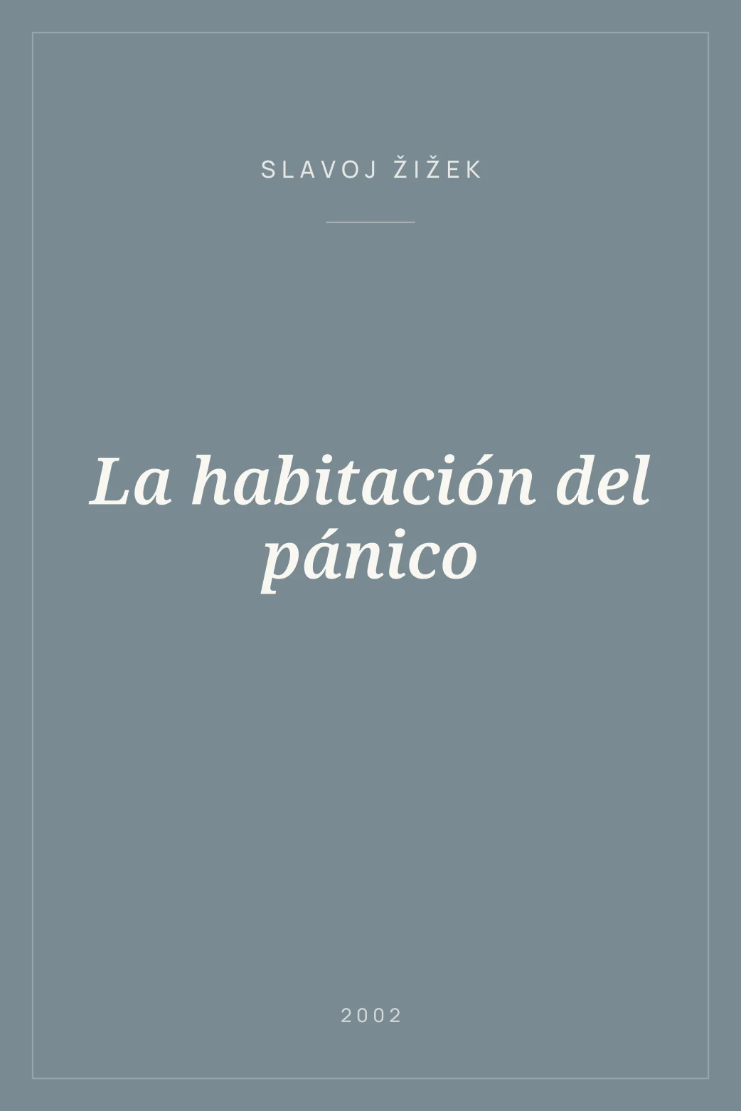 Portada de La habitación del pánico