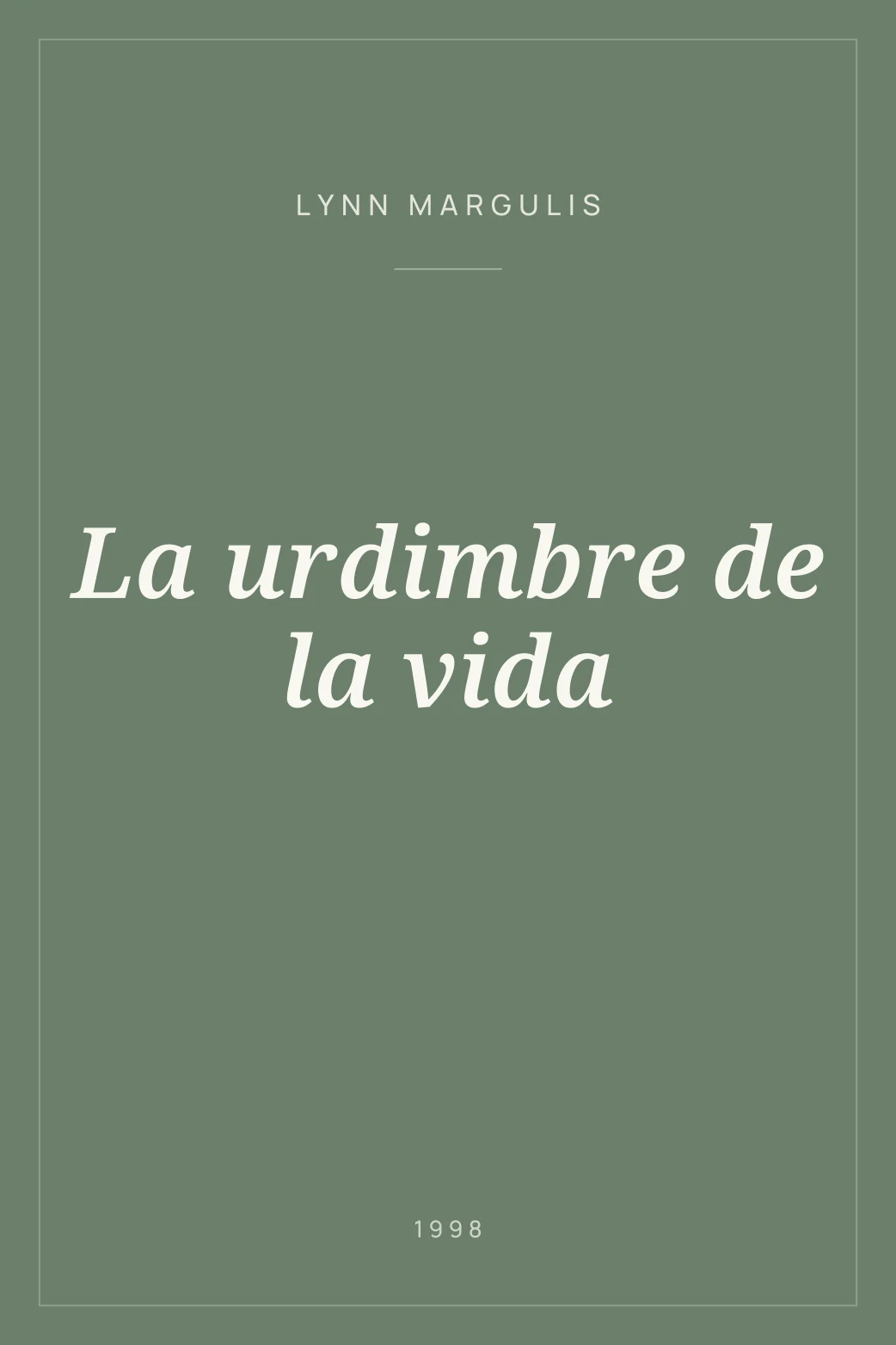 Portada de La urdimbre de la vida