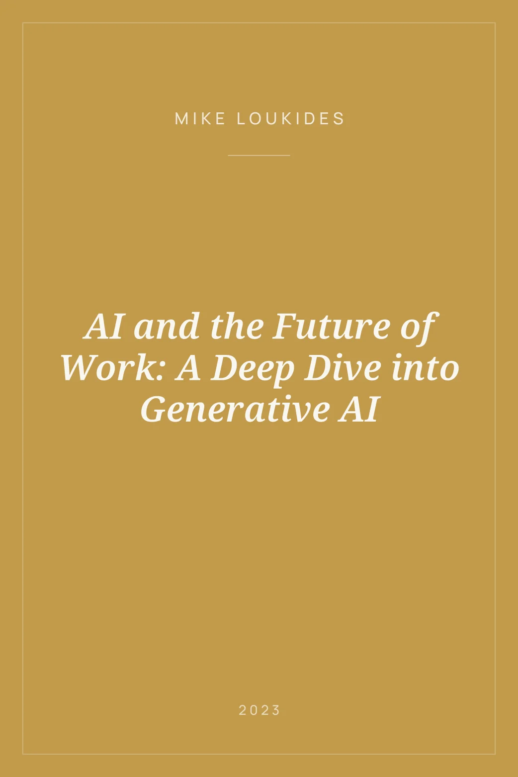 Portada de AI and the Future of Work: A Deep Dive into Generative AI