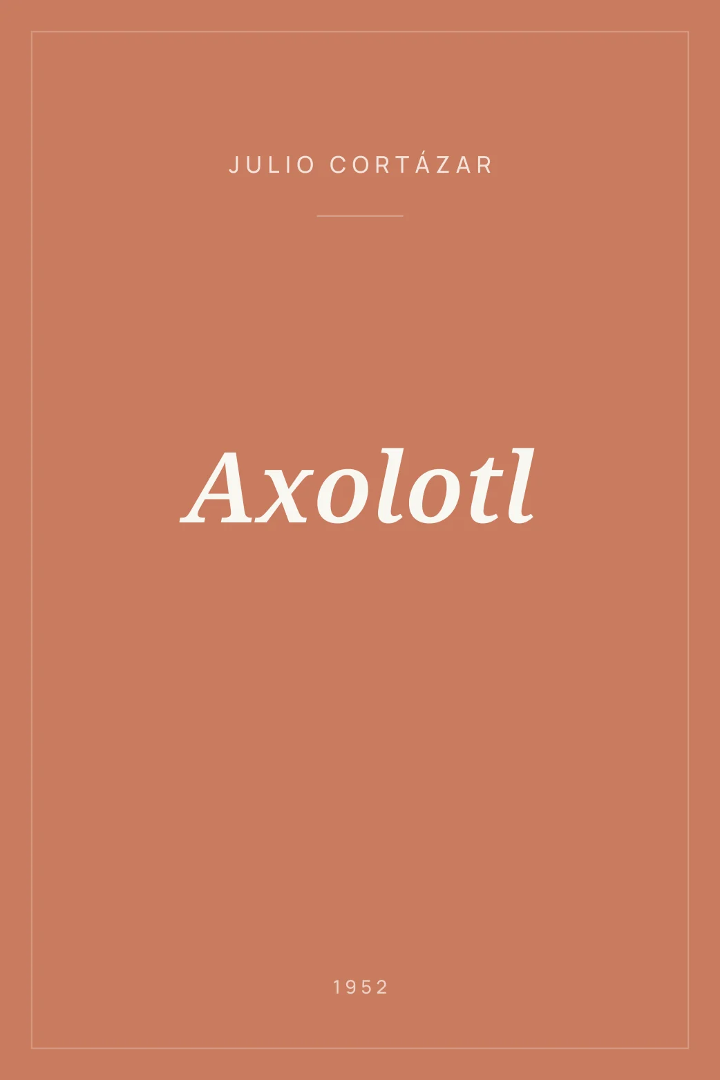 Portada de Axolotl