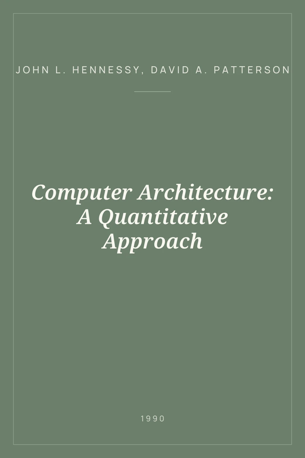 Portada de Computer Architecture: A Quantitative Approach