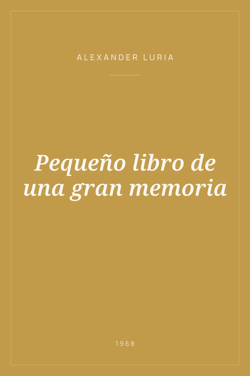 Portada de Pequeño libro de una gran memoria