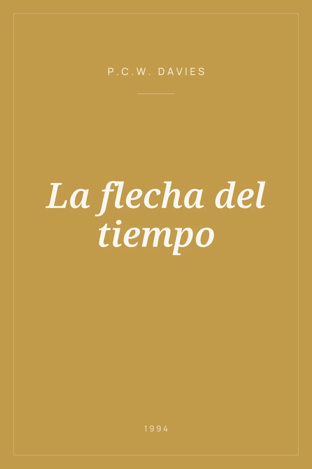Portada de La flecha del tiempo
