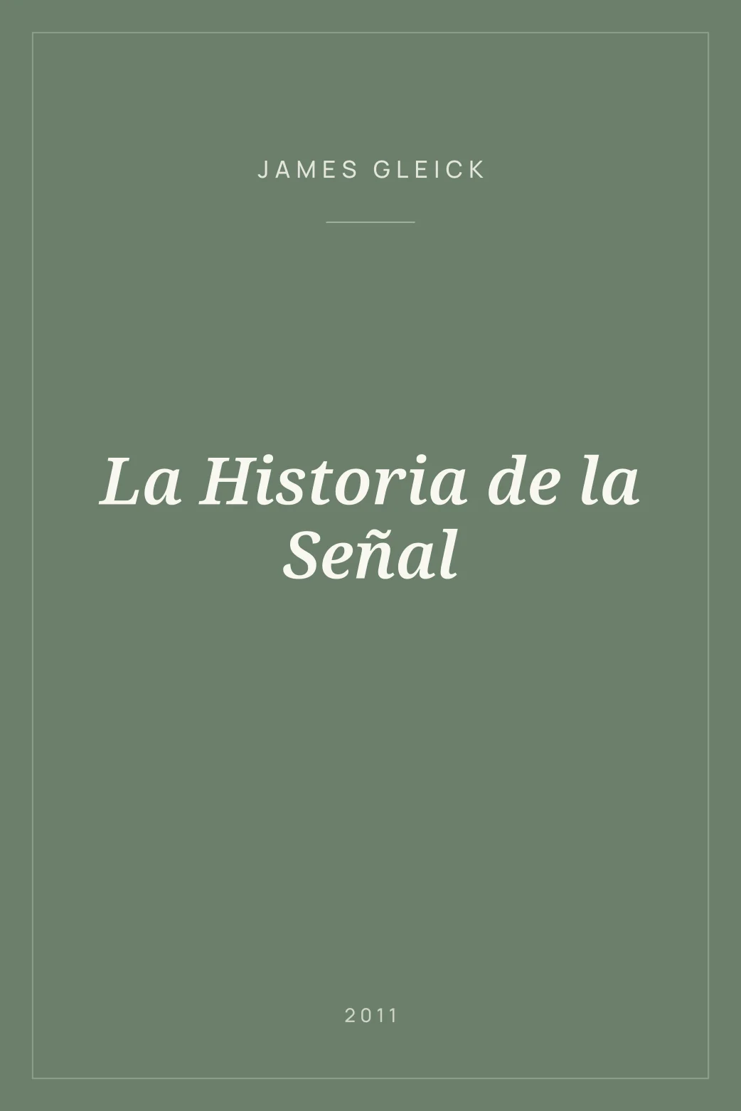 Portada de La Historia de la Señal