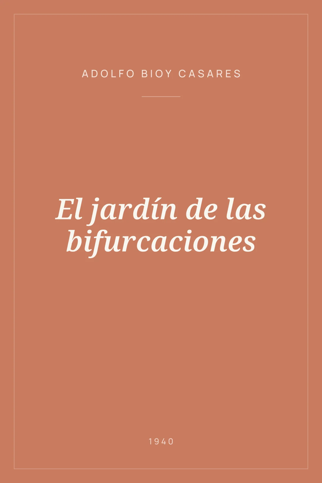 Portada de El jardín de las bifurcaciones