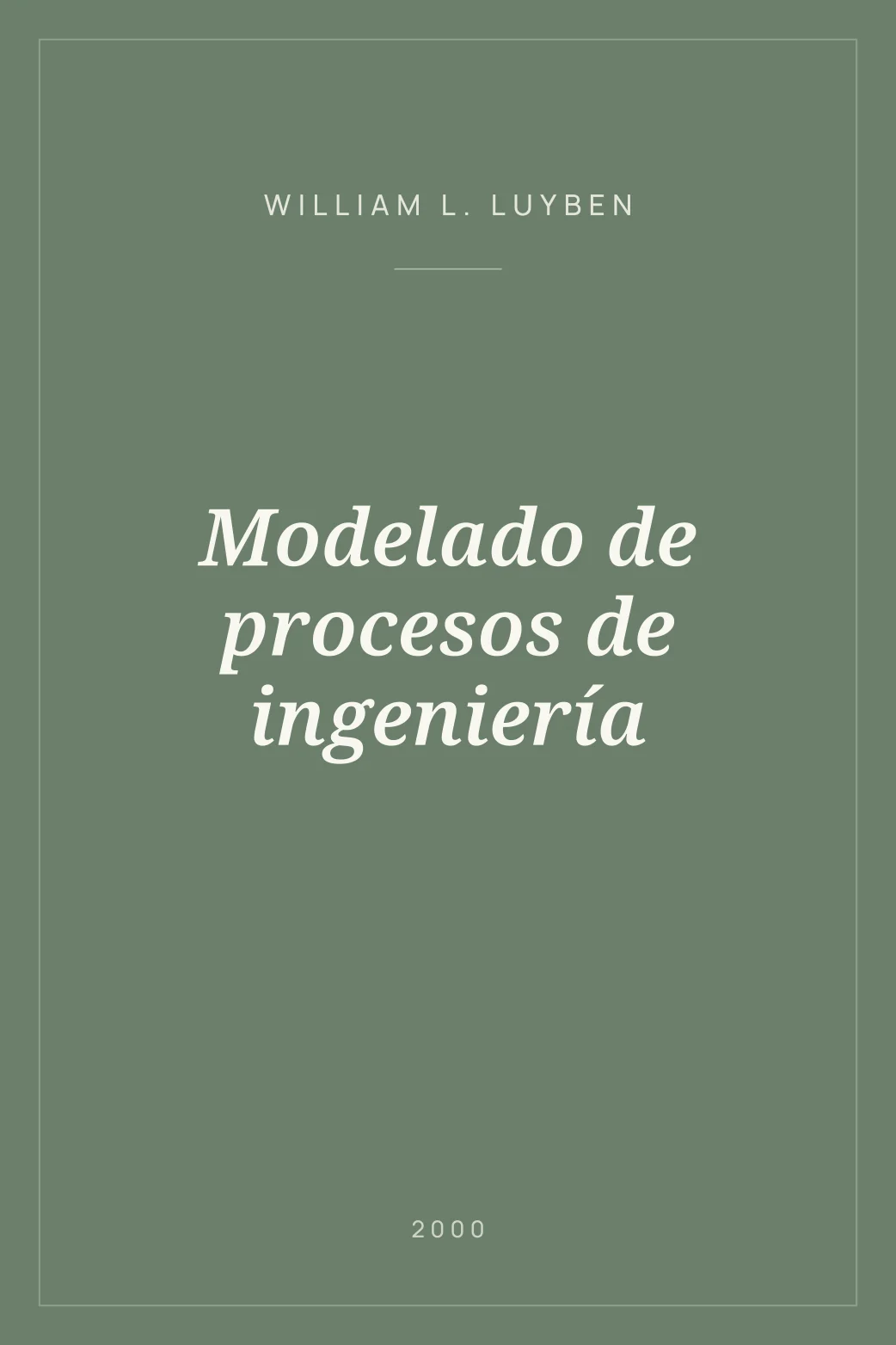 Portada de Modelado de procesos de ingeniería