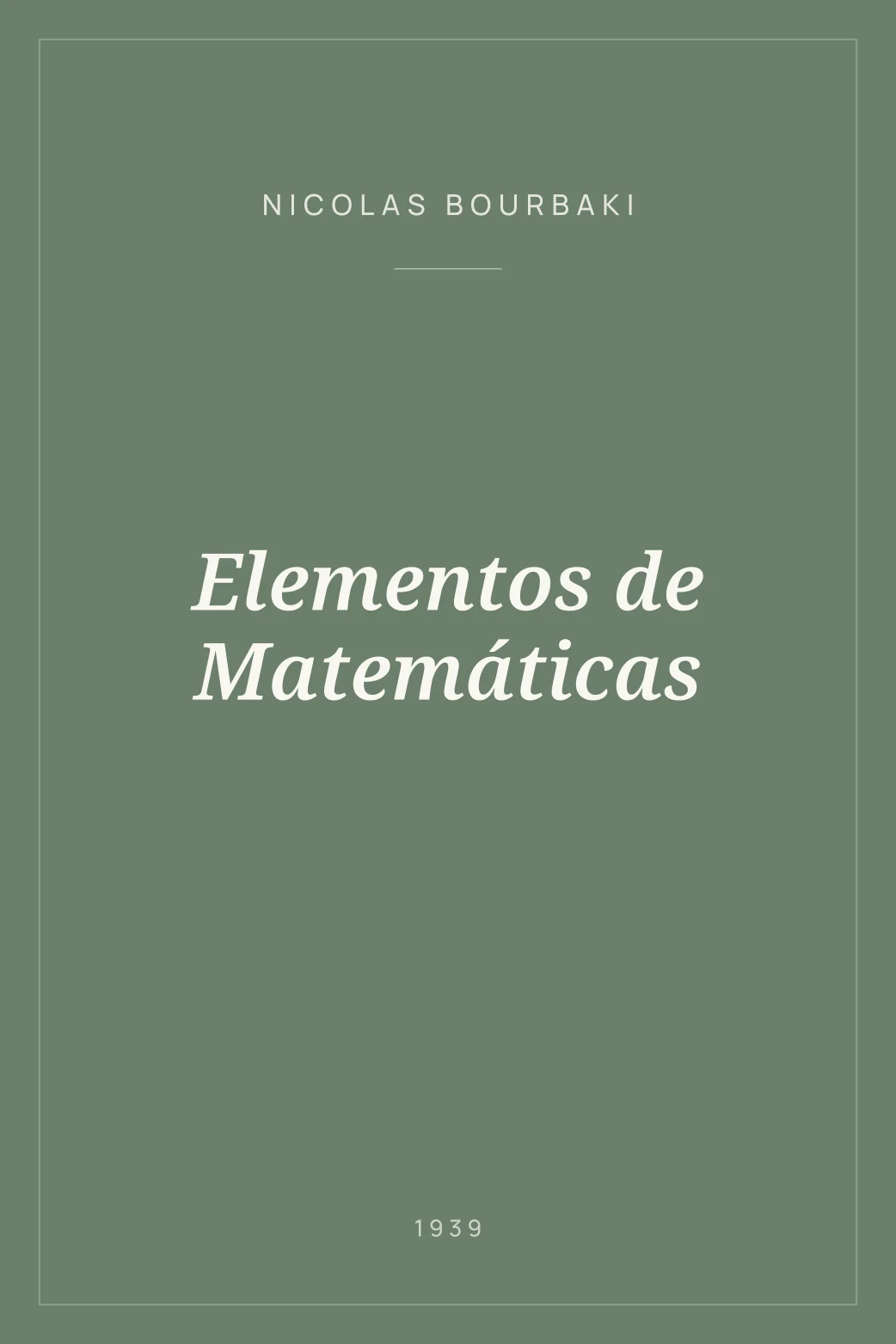 Portada de Elementos de Matemáticas