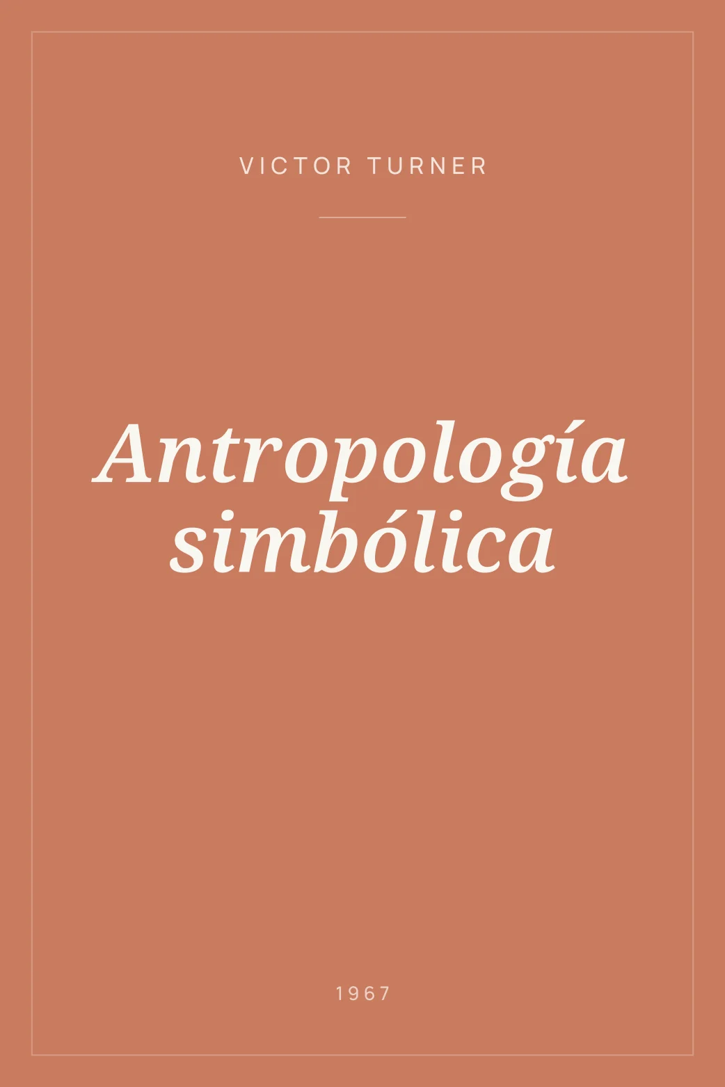 Portada de Antropología simbólica