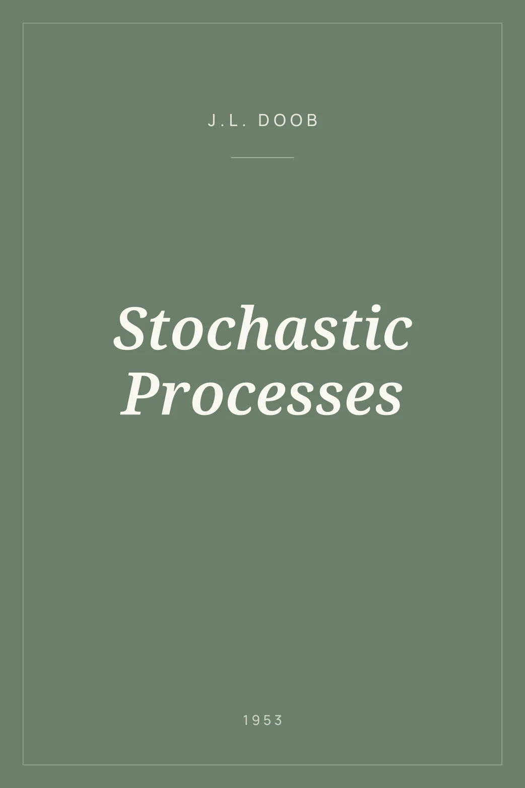 Portada de Stochastic Processes