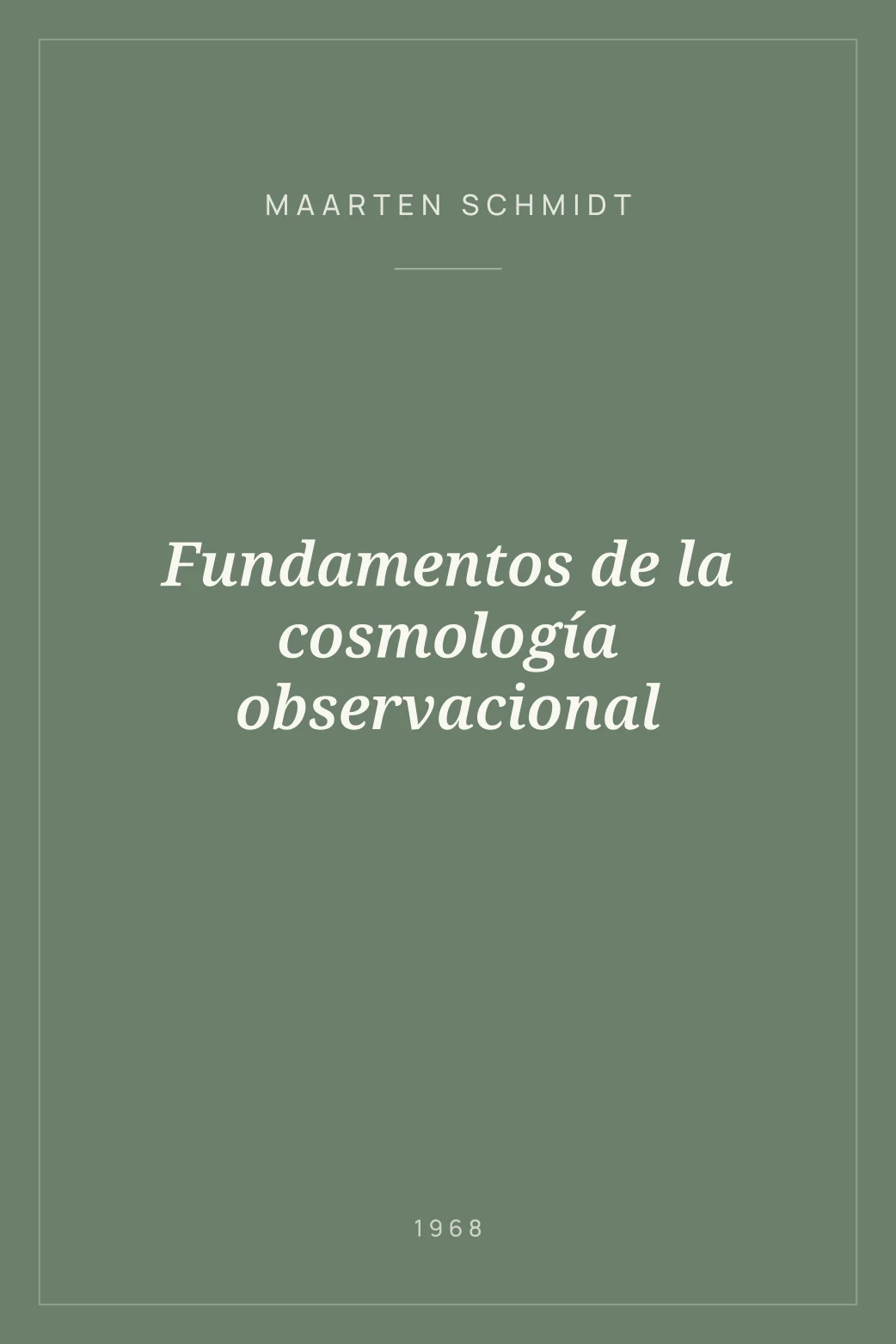 Portada de Fundamentos de la cosmología observacional