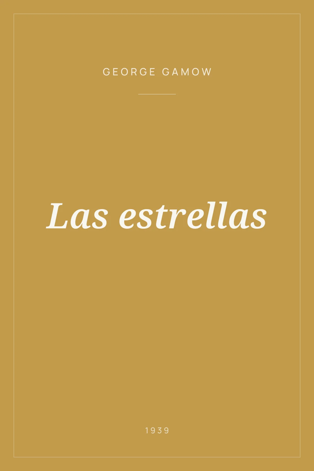 Portada de Las estrellas
