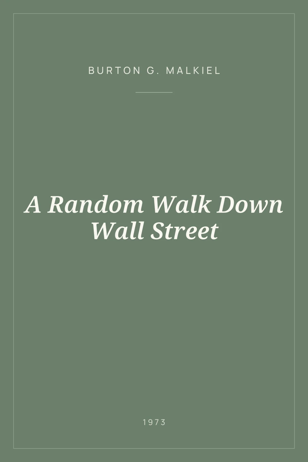 Portada de A Random Walk Down Wall Street
