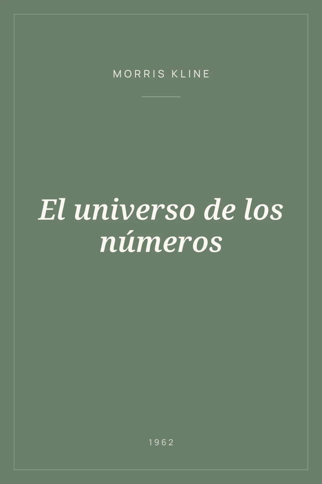 Portada de El universo de los números
