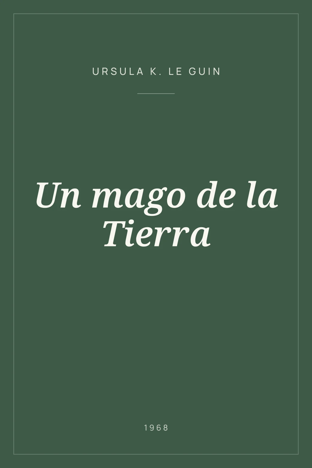 Portada de Un mago de la Tierra