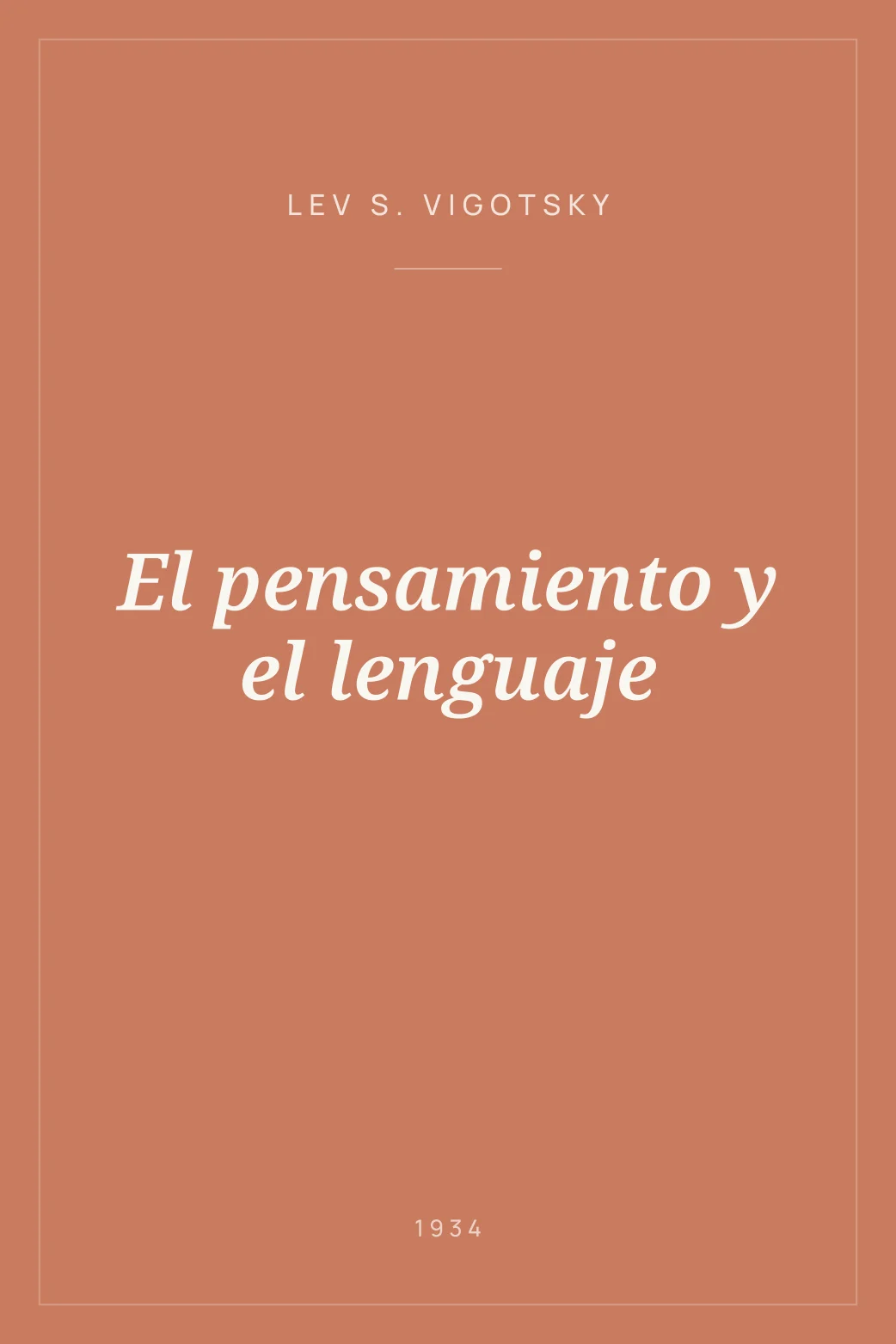 Portada de El pensamiento y el lenguaje