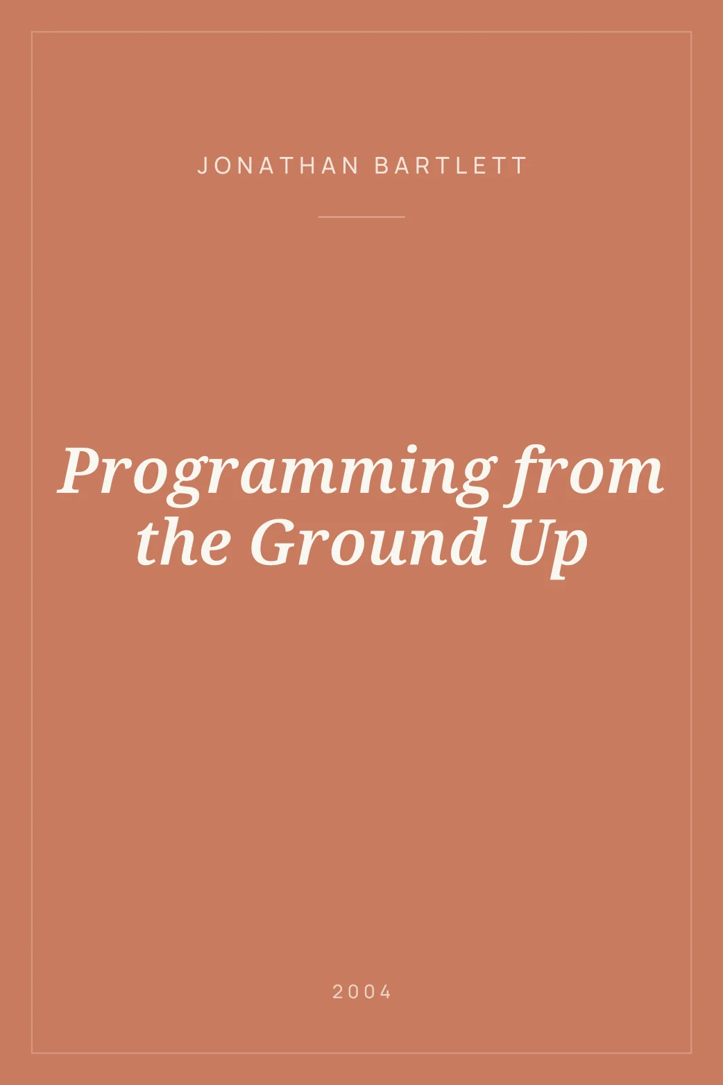Portada de Programming from the Ground Up