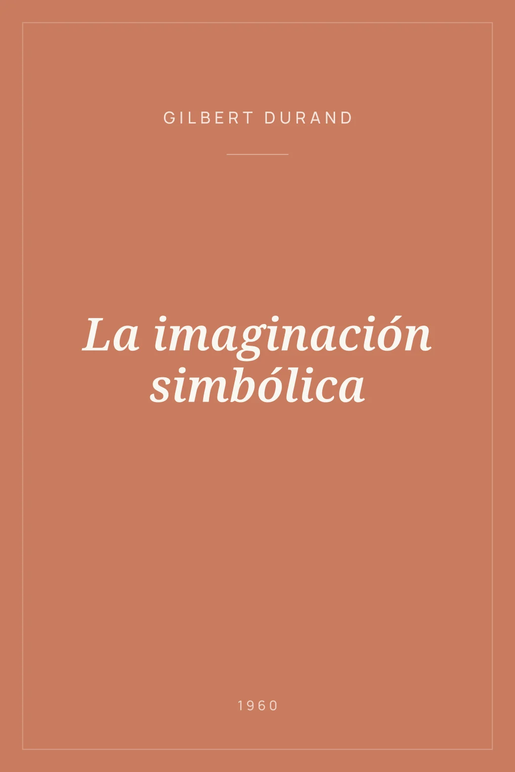 Portada de La imaginación simbólica