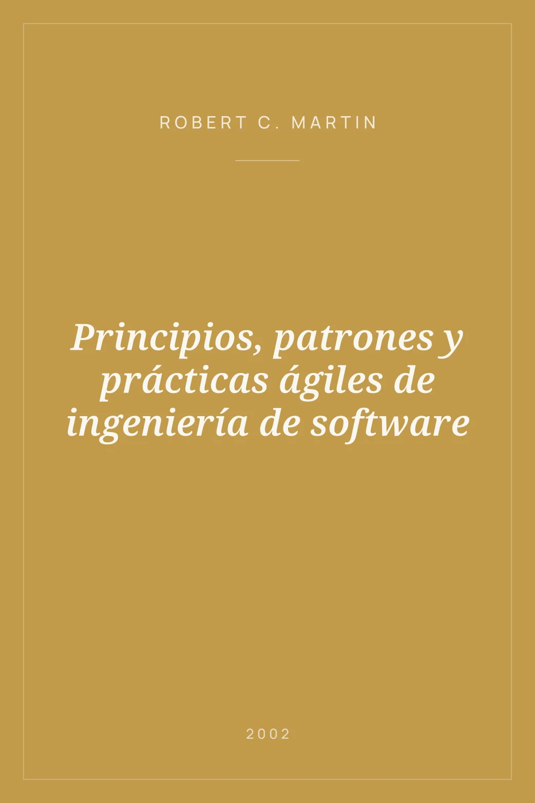 Portada de Principios, patrones y prácticas ágiles de ingeniería de software