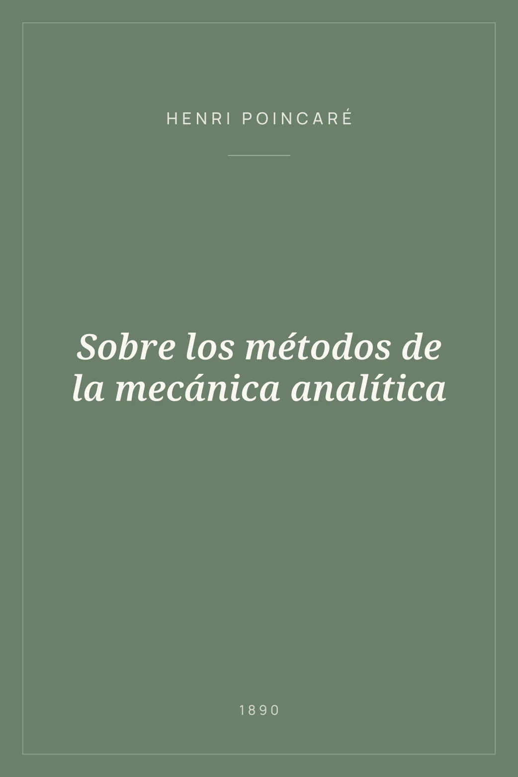 Portada de Sobre los métodos de la mecánica analítica