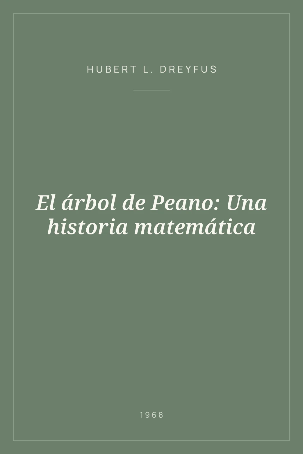 Portada de El árbol de Peano: Una historia matemática