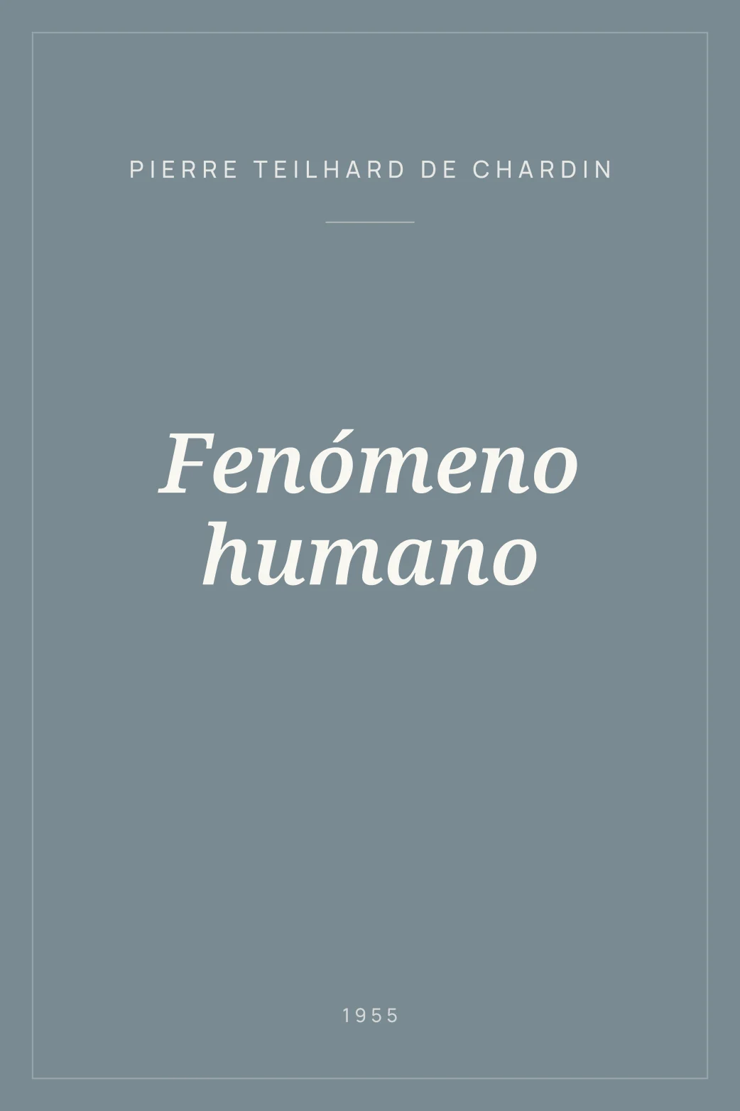 Portada de Fenómeno humano