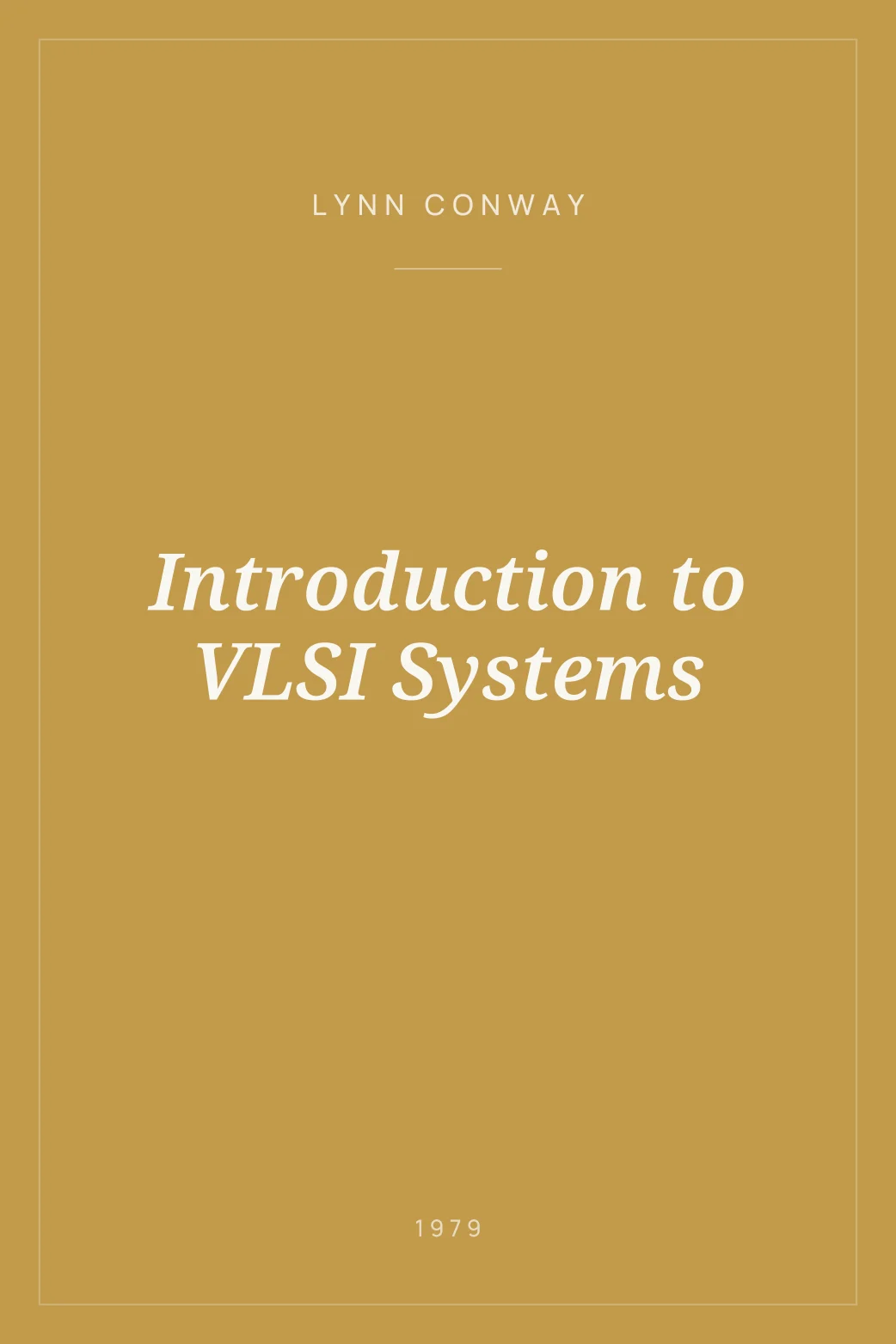 Portada de Introduction to VLSI Systems