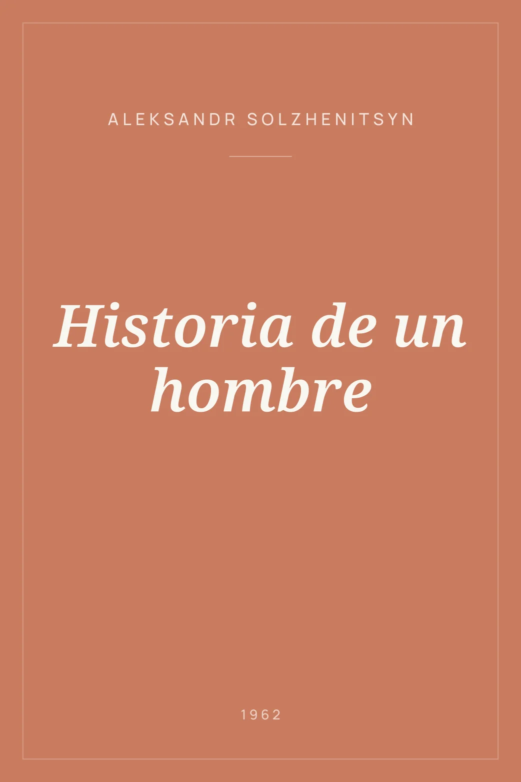 Portada de Historia de un hombre