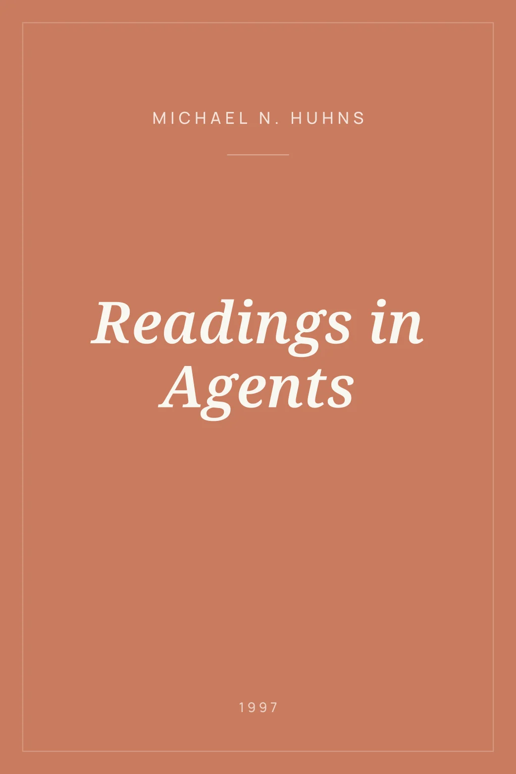 Portada de Readings in Agents