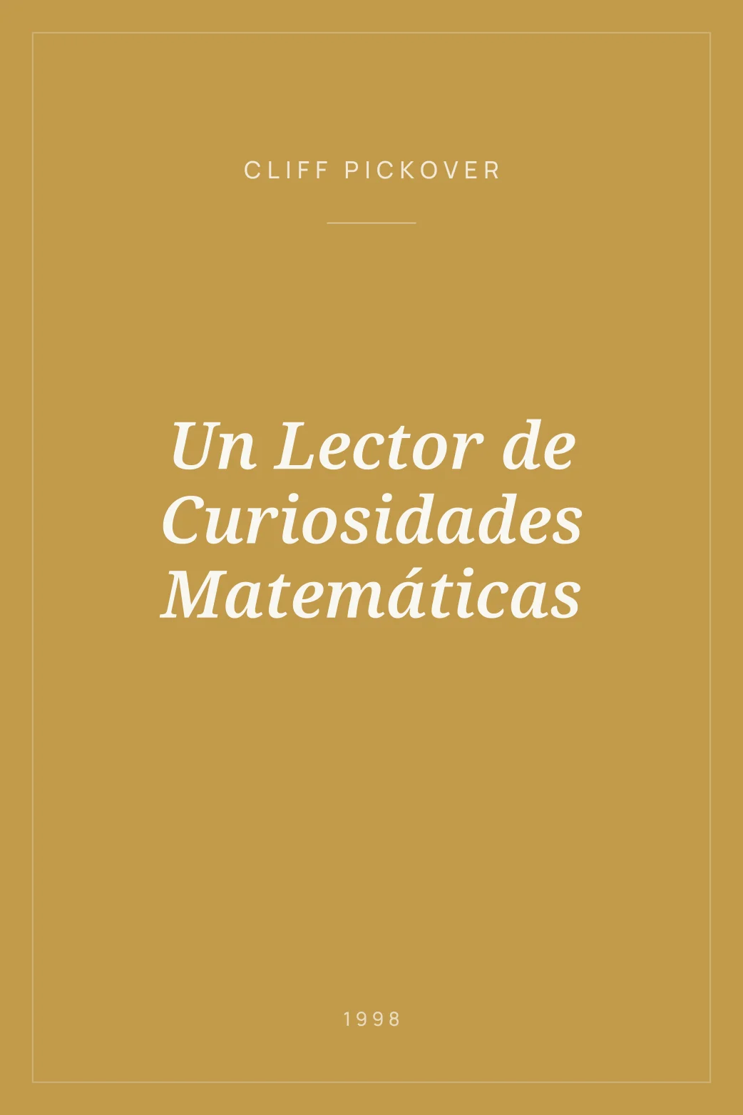 Portada de Un Lector de Curiosidades Matemáticas