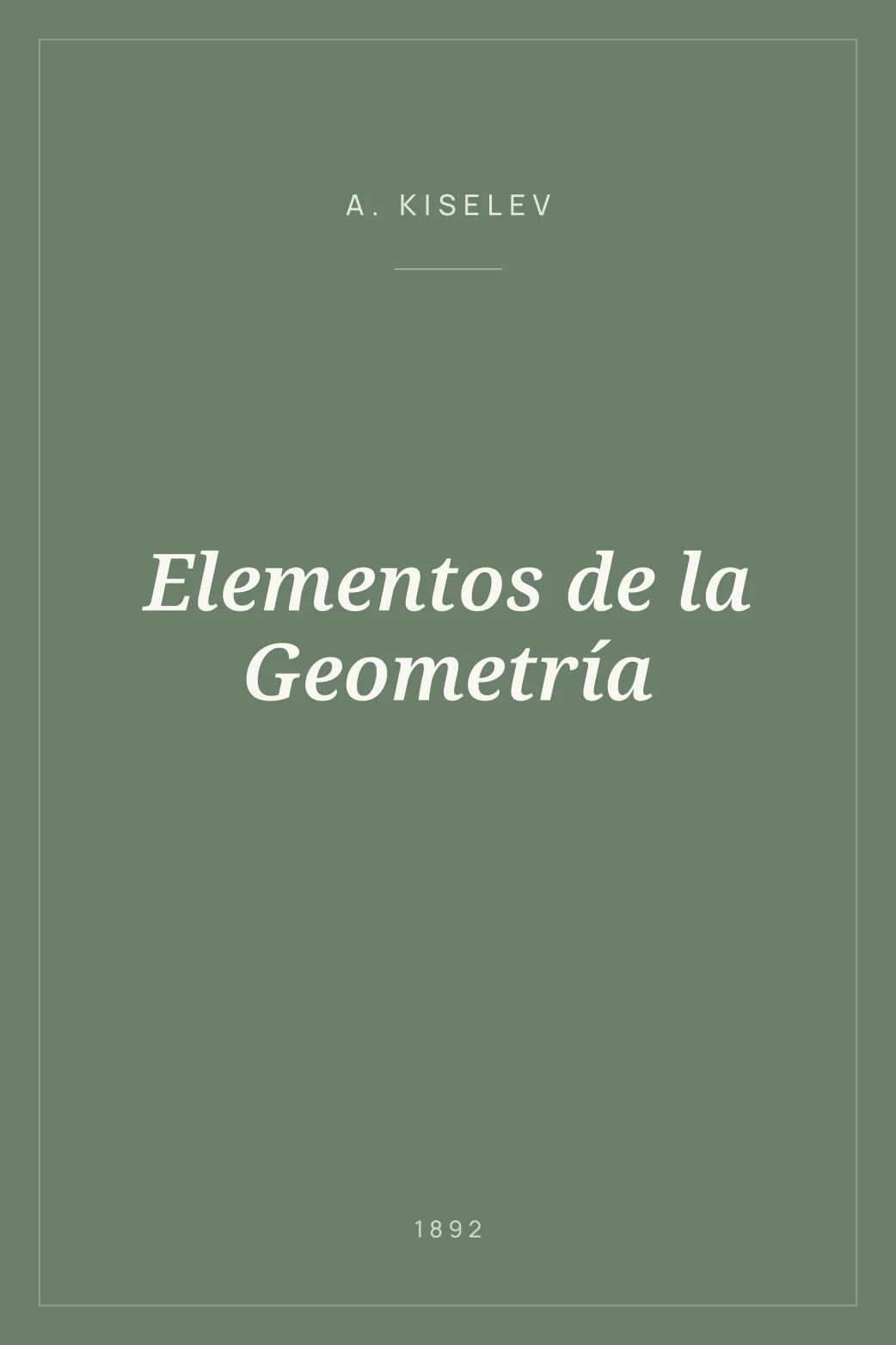 Portada de Elementos de la Geometría
