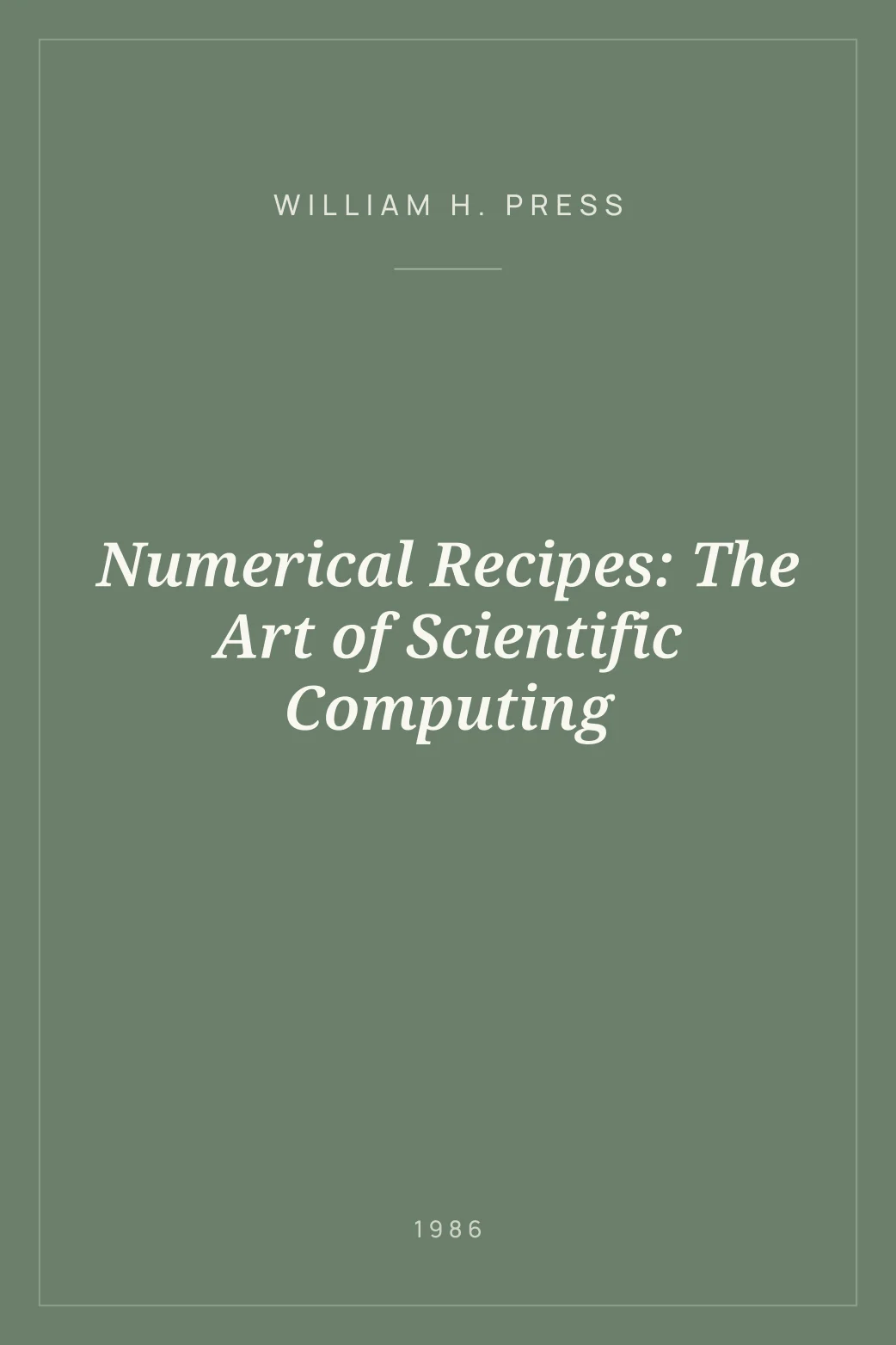 Portada de Numerical Recipes: The Art of Scientific Computing
