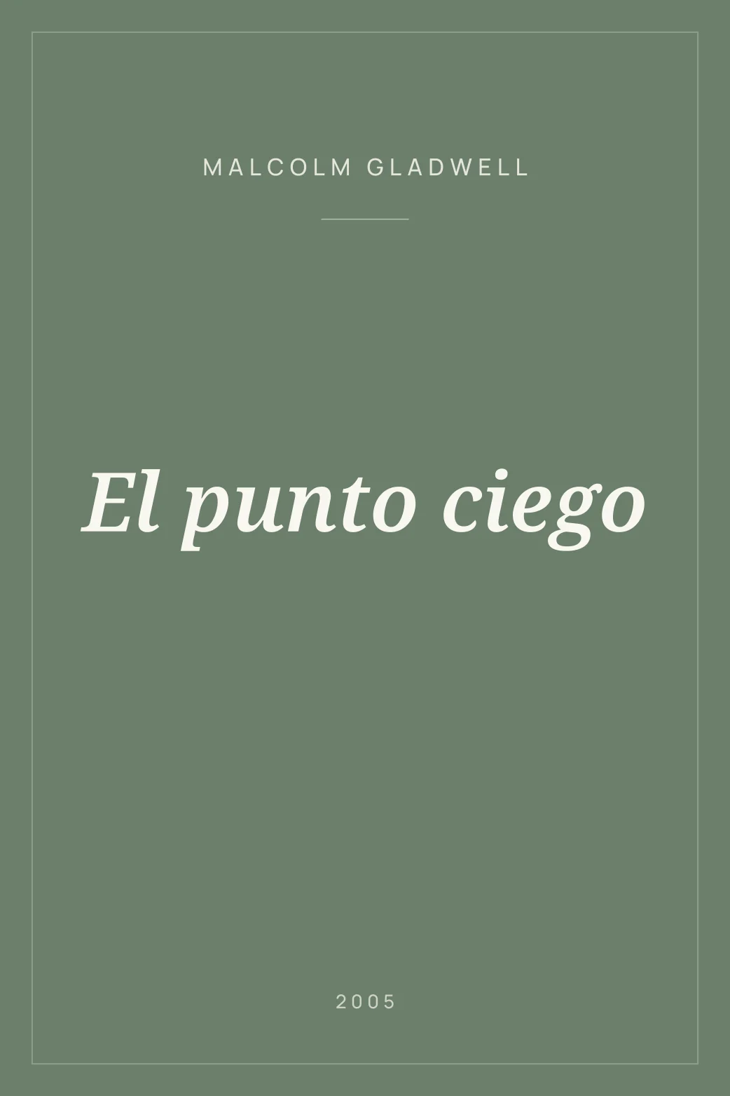 Portada de El punto ciego