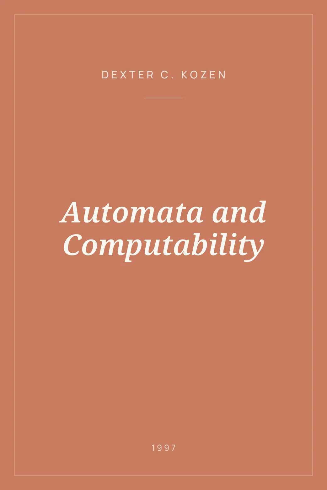 Portada de Automata and Computability