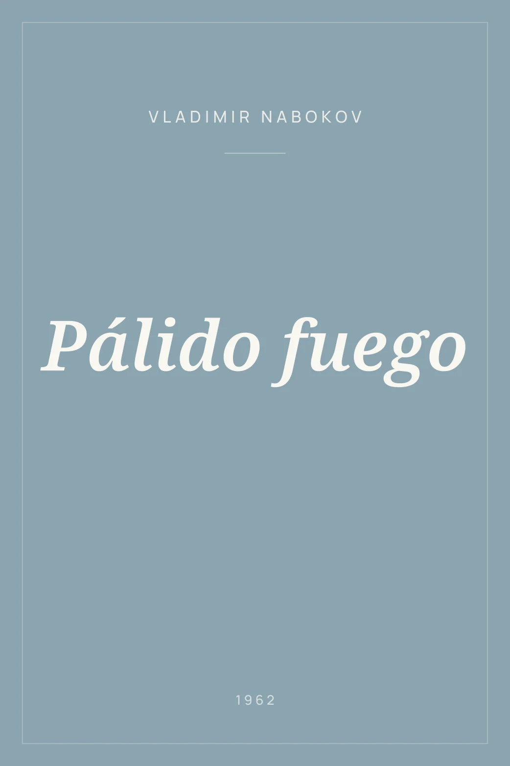Portada de Pálido fuego