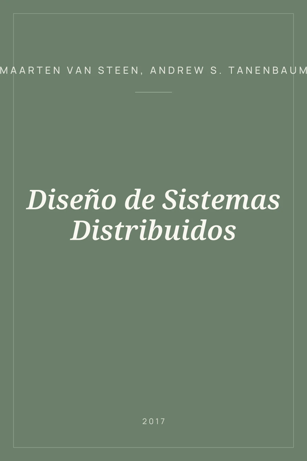 Portada de Diseño de Sistemas Distribuidos
