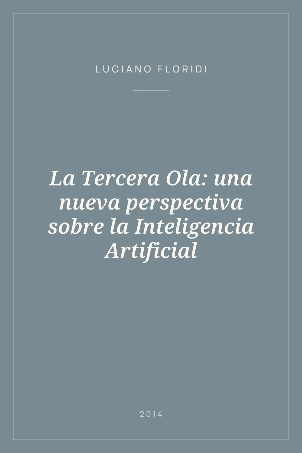 Portada de La Tercera Ola: una nueva perspectiva sobre la Inteligencia Artificial