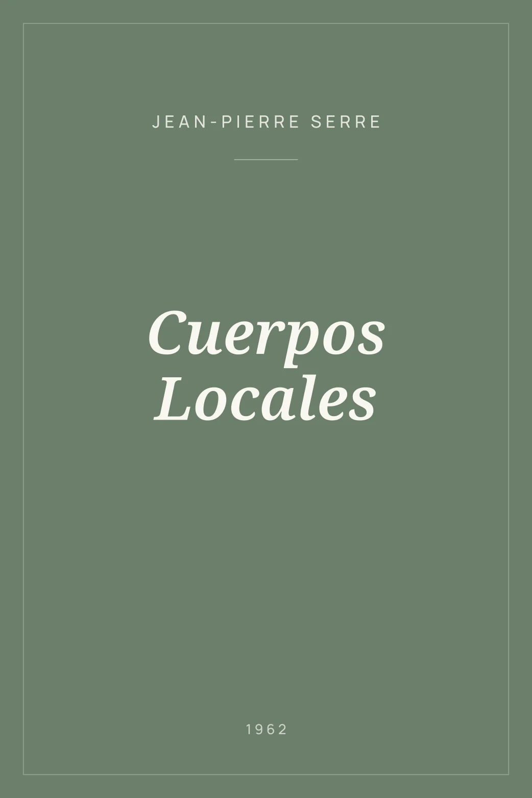 Portada de Cuerpos Locales