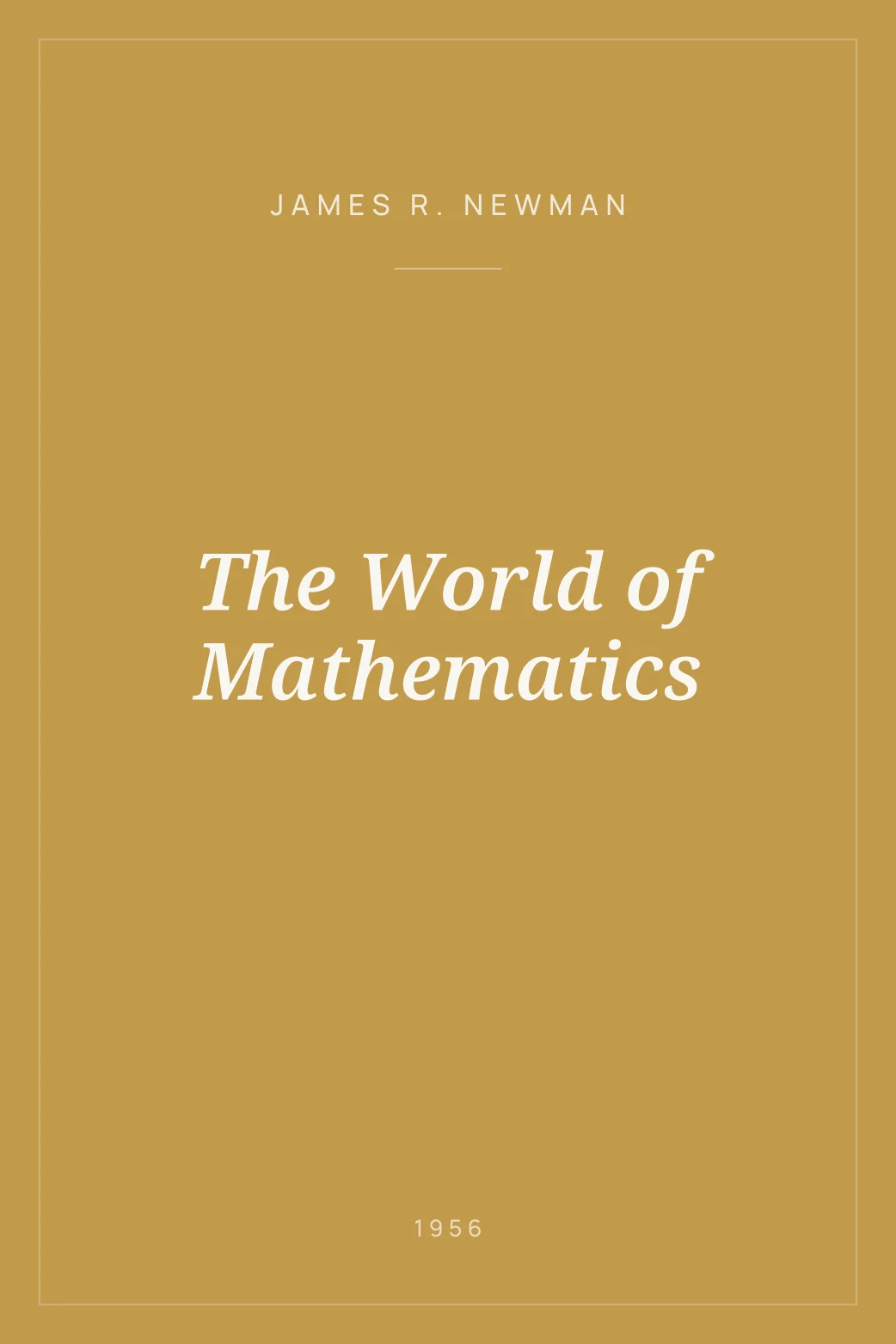 Portada de The World of Mathematics