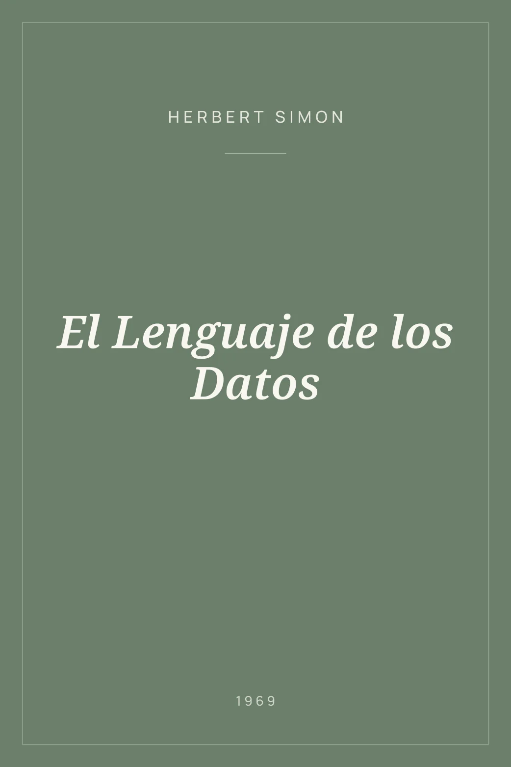 Portada de El Lenguaje de los Datos