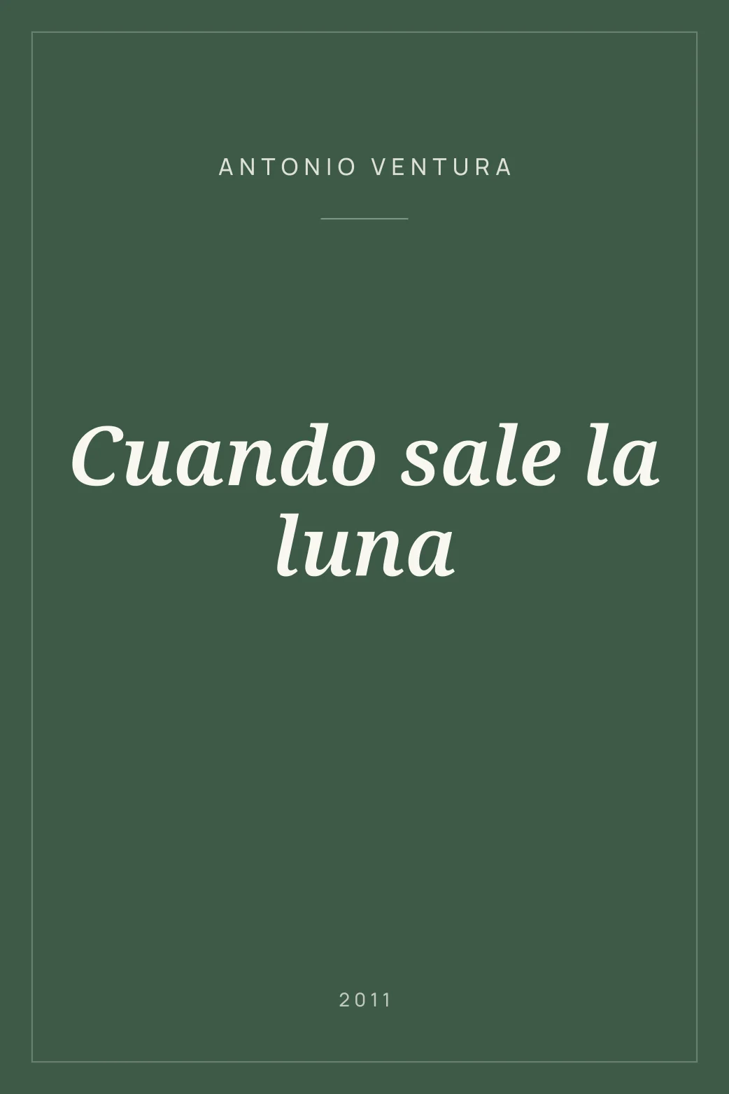 Portada de Cuando sale la luna