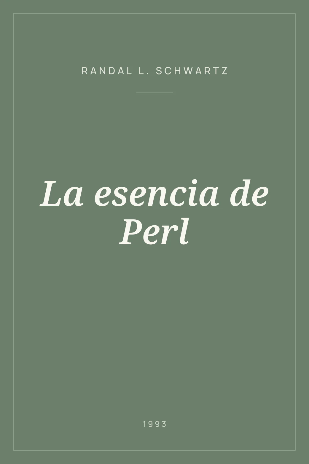 Portada de La esencia de Perl