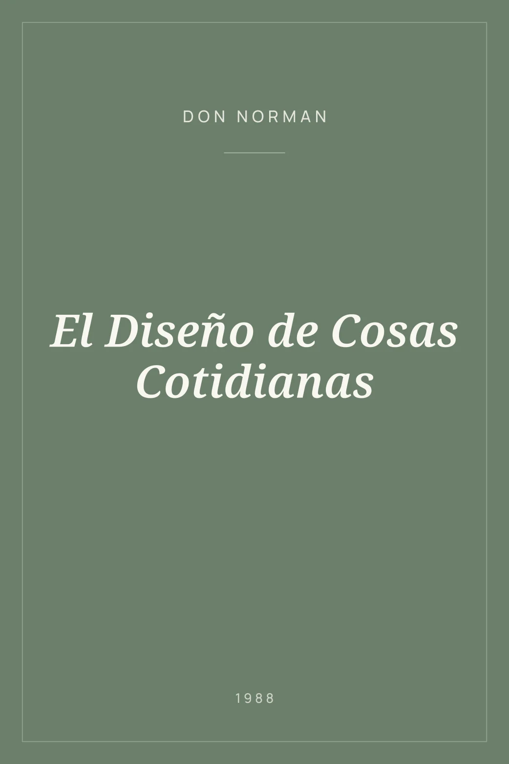 Portada de El Diseño de Cosas Cotidianas