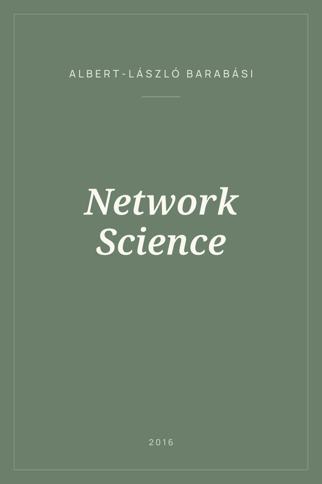 Portada de Network Science