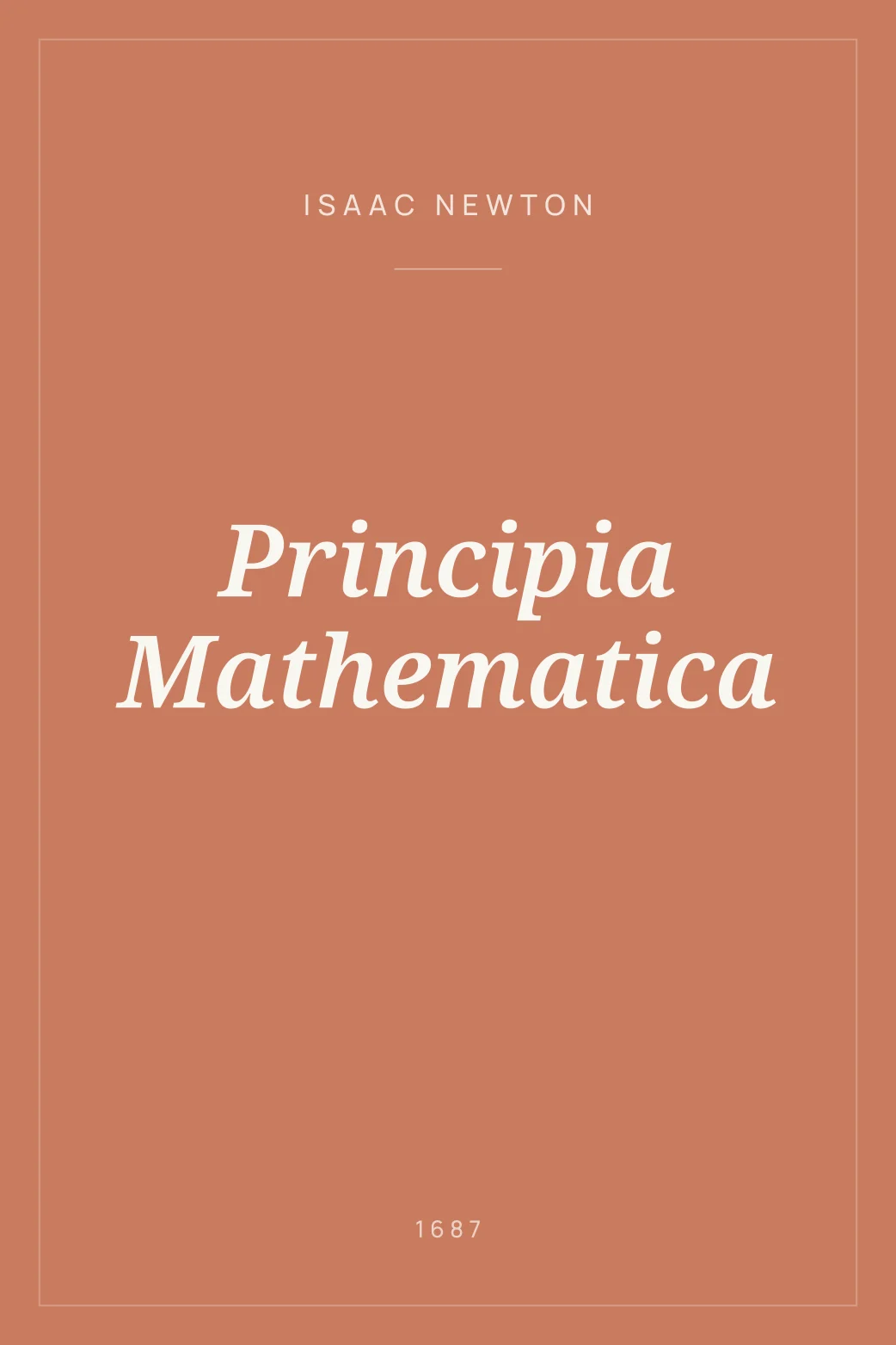 Portada de Principia Mathematica