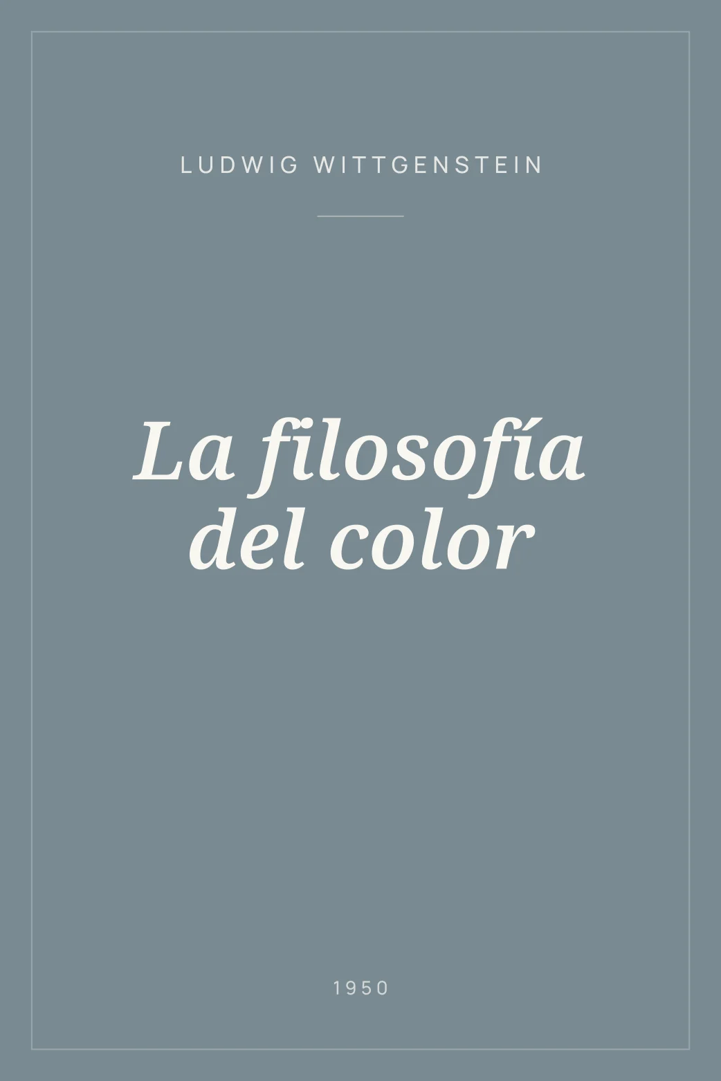 Portada de La filosofía del color